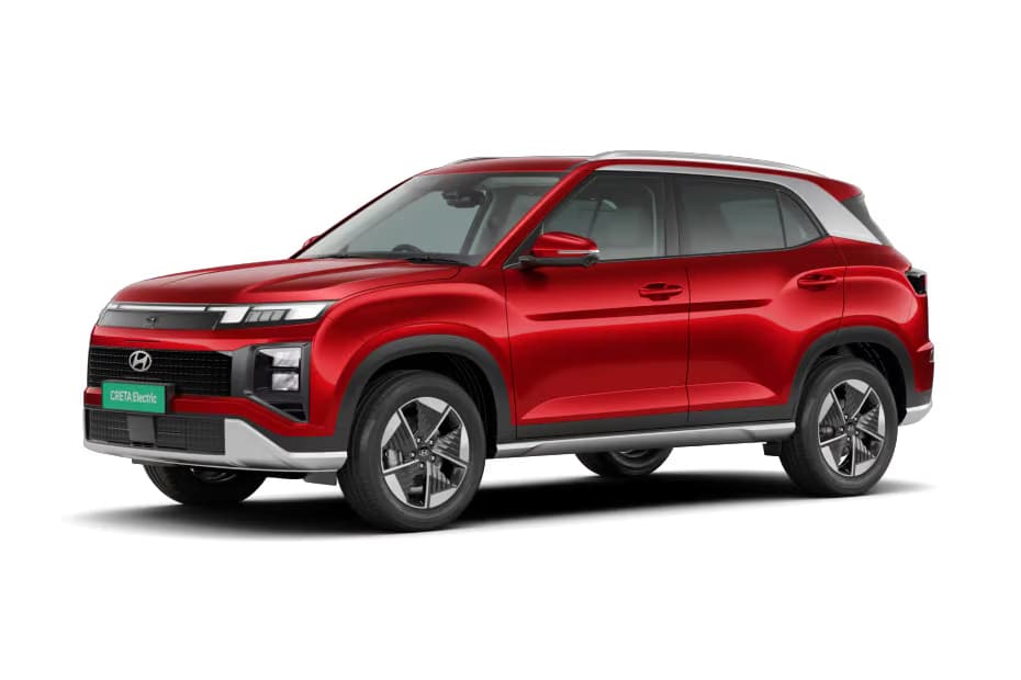 Hyundai Creta Electric in Fiery Red