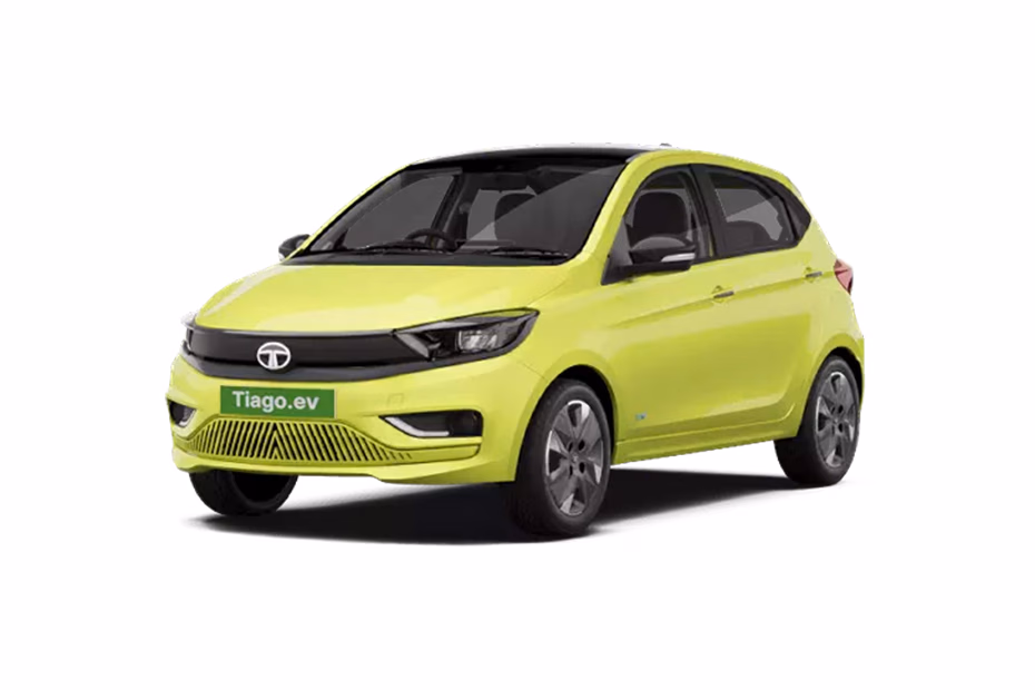Tata Motors Tiago EV in Chill Lime With Dual Tone